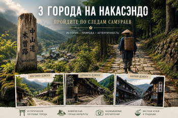 Три города на дороге Накасэндо, где можно пройти по следам самураев