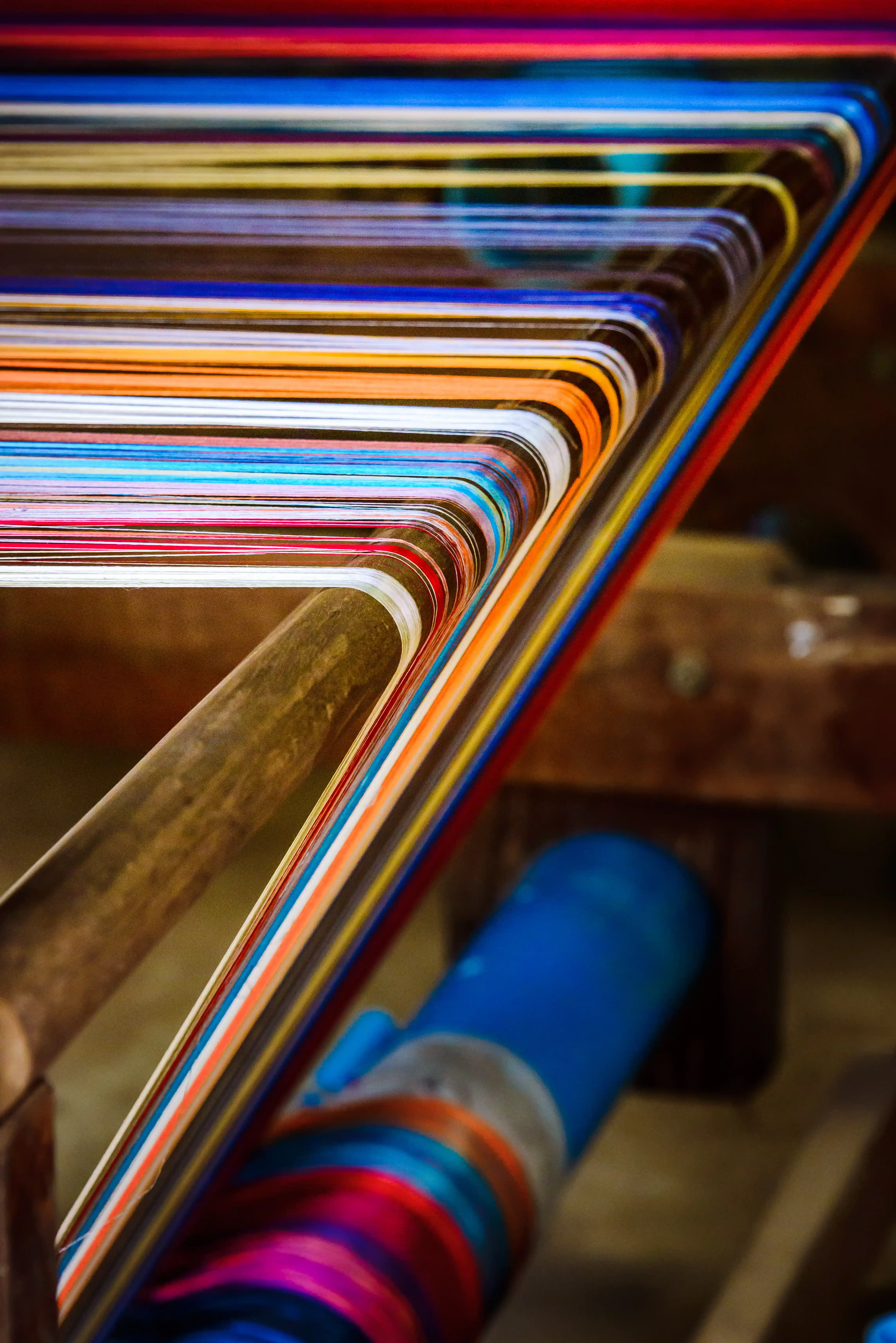 Окраска ткани в традиционной мастерской