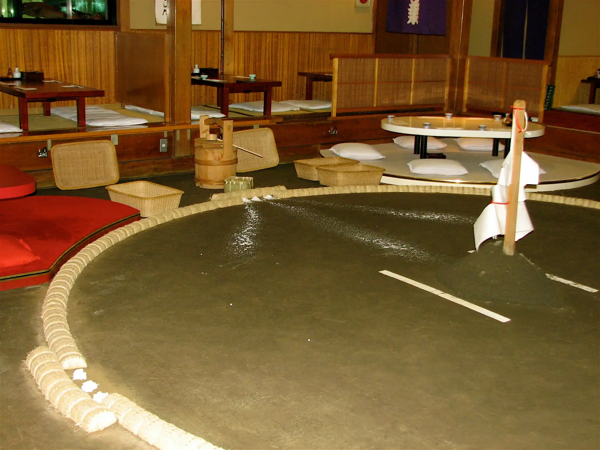 Посещение утренней тренировки сумо