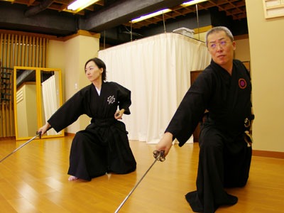 Занятие с настоящим мастером бусидо