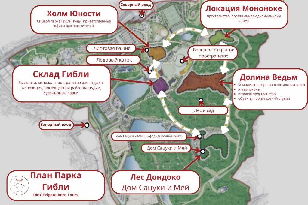 План парка Гибли